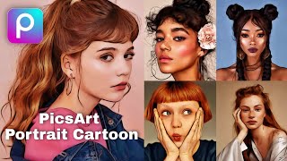 PicsArt Cartoon portraits tutorial | Picsart Editing Tutorial | portrait image editing |vector art screenshot 5