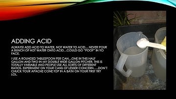 Cleaning cans with oxalic acid