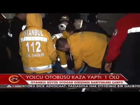 Yolcu otobüsü kaza yaptı: 1 ölü