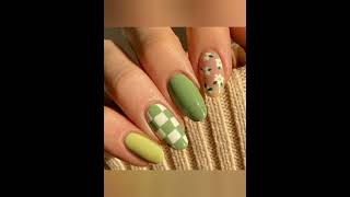 Trending Green Nails 💚🍀//My Amazing World..#asthetic #green #nailart #nails #best #viral #greennails