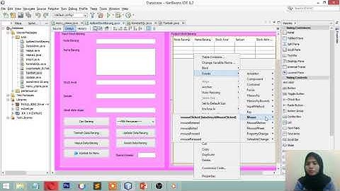 Aplikasi stock barang Dengan Java