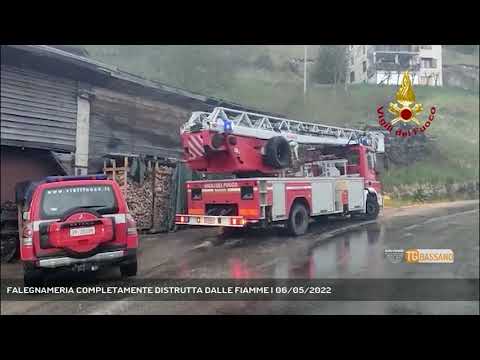 FALEGNAMERIA COMPLETAMENTE DISTRUTTA DALLE FIAMME | 06/05/2022