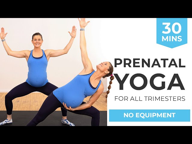 25 Min Prenatal Yoga Workout  Gentle Full Body Class For A Healthy  Pregnancy 