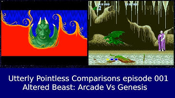 Altered Beast arcade vs Genesis complete game [720p60]