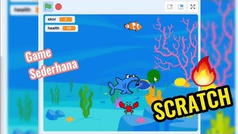 Pemrograman visual scratch SMP kelas VII game feeding frenzy sederhana