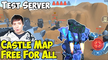 New Map Castle at Free For All - War Robots Test Server Gameplay WR