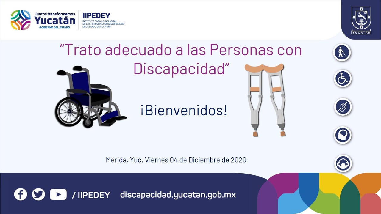 Plática: “Trato adecuado a las personas con discapacidad” - YouTube