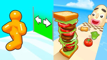 Tall Man Run + Sandwich Runner - All Level Gameplay Android,iOS - NEW MOD APK UPDATE GAMEPLAY