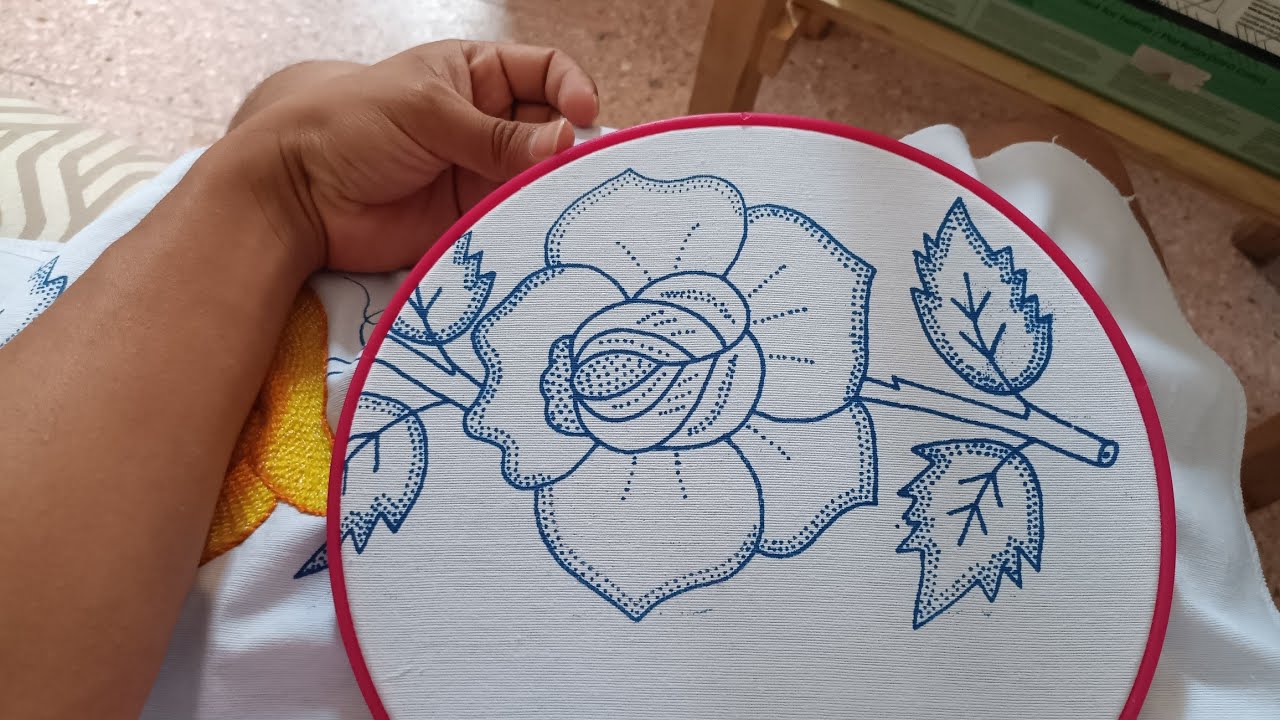 Cómo bordar una rosa 5 / 12 Manos Artesanas