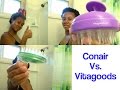 Conair Vs Vitagoods Shampoo Massaging Brush