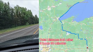 Driving from Schroeder MN to Wausau WI