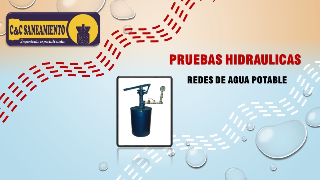 Prueba Hidráulica en redes de agua potable - YouTube