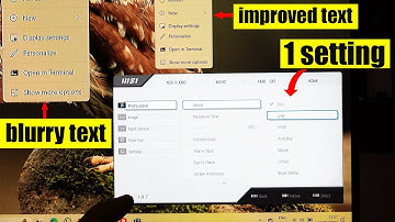 FIX blurry text on monitor (1 setting to improve display quality)