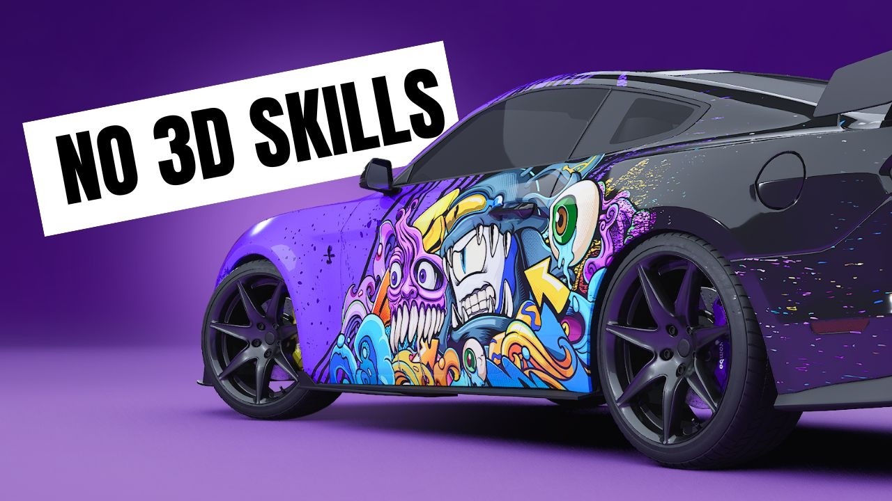 Make Trendy 3D Car Reels with NO 3D Experience | 3D Changer