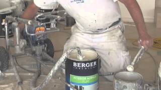 How to use an airless paint sprayer - how to set up or operate an airless sprayer.