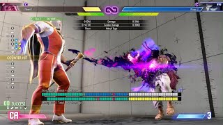 JP max damage combo (9210) from a command throw glitch