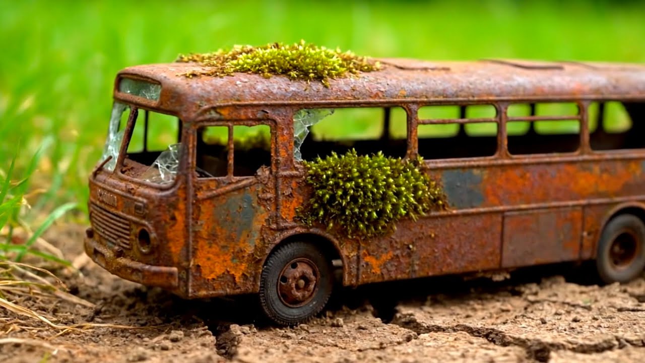 Mini Restoration ASMR Abandoned BUS - Scania Passenger Bus Restoration