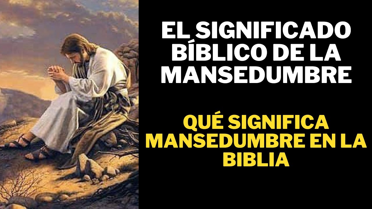 Q Significa Mansedumbre En La Biblia