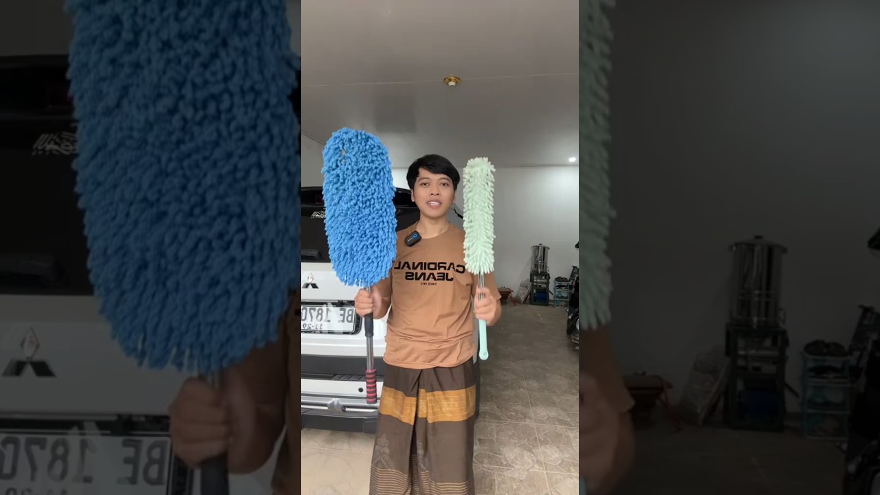 Lap Mobil Anti Baret - Kemoceng Microfiber Telescopik