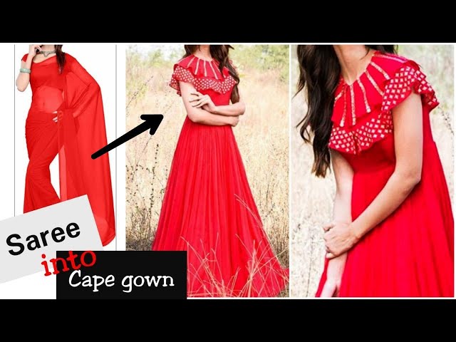How To Make A CIRCLE CAPE DRESS /UMBRELLA CAPE DRESS (DIY) Full Tutorial -  YouTube