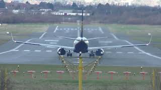 EI-EMO Ryanair Boeing 737-800 departing Birmingham Airport for GNB