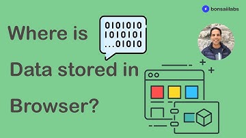 Where is data stored in the browser?