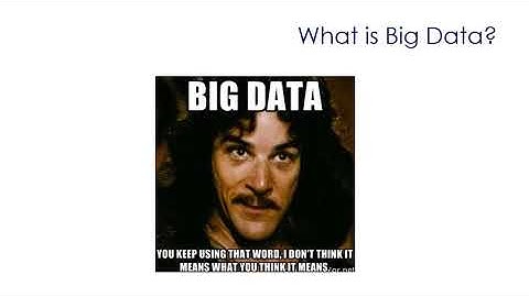 Introduction to Big Data and the V