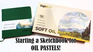 Lightwish Oil Pastels and Journal Review! Lots of Oil Pastel Art - So Messy, So Fun!