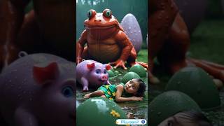 Egg world frog monster vs pig