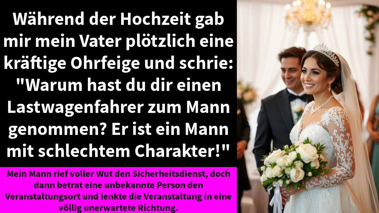 Ich stand am Altar, das Jawort lag mir auf den Lippen, als mein eigener Vater durch die Menge stürmte und mich vor all unseren Gästen schlug. „Warum ausgerechnet ein Lastwagenfahrer?“, schrie er,...