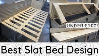 BEST Slat Bed For Camper How To DIY | Ambulance Conversion pt. 8 by Small Space Design Co. 124,919 views 3 years ago 11 minutes, 24 seconds