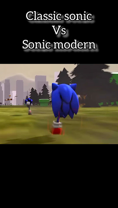 Classic Sonic Vs Sonic Modern #Shorts #Sonic #Evolution