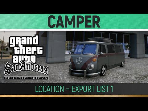GTA San Andreas: Definitive Edition - Camper Location - Export List #1🏆