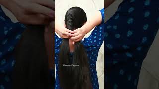 OMG!!😍 easiest hairstyle/make with 1 hand 😱 #shorts #fashion #hairstyle #hair