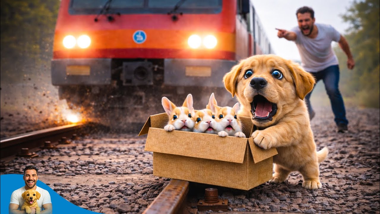 Misunderstood Puppy Did the Impossible to Save a Baby Rabbit from the Dangerous Railway 