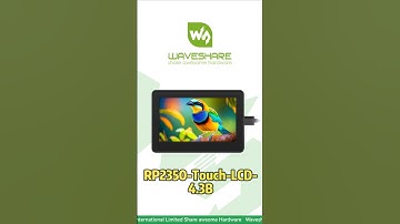 RP2350-Touch-LCD-4.3B,HD 4.3" IPS Touch Display,ARM & RISC-V Dual Design,Rich CAN/RS485/Isolated IO