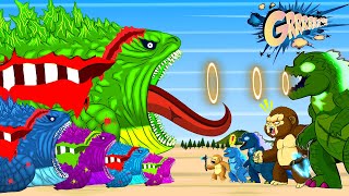 Evolution of BLOOP vs Team GODZILLA, KONG: Rise of the Beasts, Who is the WINNER? | Godzilla Cartoon