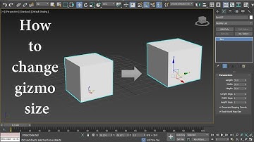how to change gizmo size in 3ds max | 3ds max tutorial