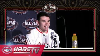 Nick Suzuki at All-Star Media Day