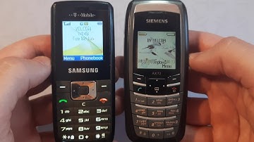 Incoming call & Outgoing call at the Same Time Siemens AX72 + Samsung B100