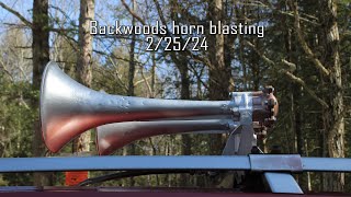 Back wood horn blasting 2/25/24