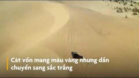 "Tiểu sa mạc" cát trắng ở Bình Thuận