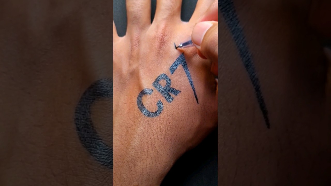 How To Make Tattoo Logo Mesut Ozil With Pen - YouTube