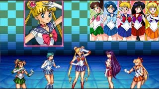 [고전게임 Mame] 미소녀전사 달의요정 세일러문 (Pretty Soldier Sailor Moon) 모든 캐릭터로 Play~  머큐리,마스,비너스,쥬피터 美少女戦士セーラームーン screenshot 2