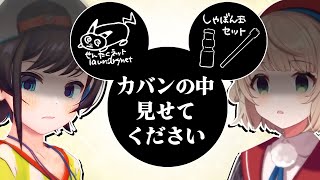 【持ち物検査】夢の国へ行ったら親子そろってカバンの中身大公開することになった【ホロライブ切り抜き/大空スバル/癒月ちょこ/鷹嶺ルイ/しぐれうい】