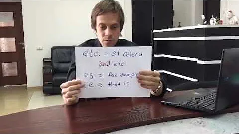 Etc, e.g, i.e,
