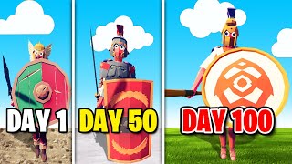 I Survived 100 Days as a Hardcore Army | TABS