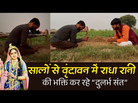 सालों से वृंदावन में राधा रानी की साधना कर रहे "दुलर्भ संत" | Vinayak Sharma #vrindavan #radheradhe
