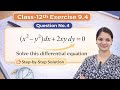 Class-12th, Exercise-9.4,Q No.-4 || Differential equations class 12 CBSE NCERT||