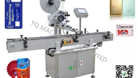 Automatic plane top surface labeling machine self adhesive label applicator system
